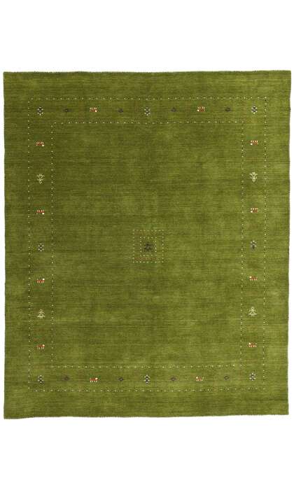 8 x 10 Green Indian Gabbeh Rug 78769