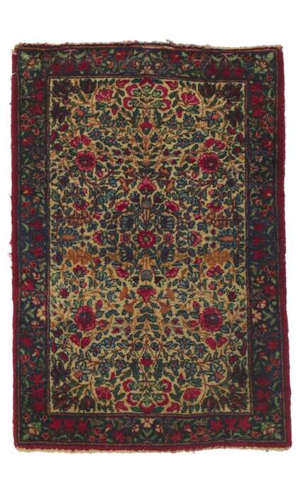 2 x 3 Antique Persian Kerman Rug 73228