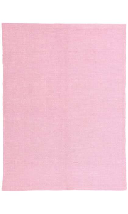 5 x 7 Swedish Inspired Pink Kilim Rug Scandinavian Modern Style 30688