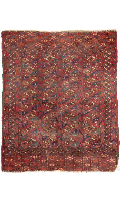 3 x 4 Antique Turkoman Afghan Rug Tekke Bokhara Carpet 78778