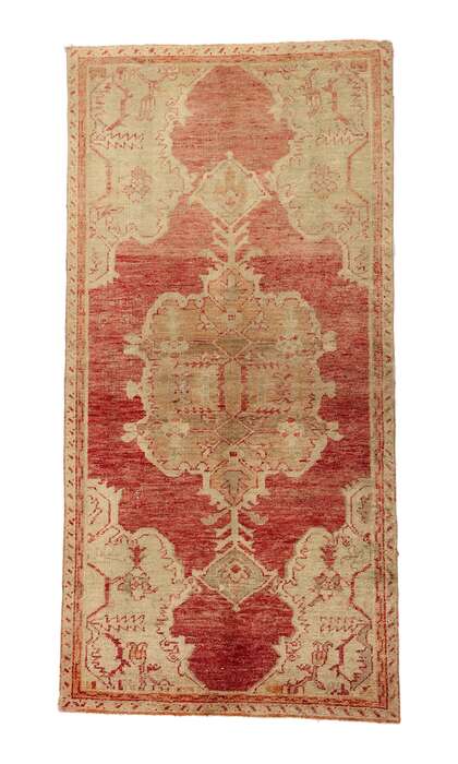 4 x 8 Vintage Red Turkish Oushak Rug 52070