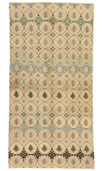 4 x 7 Zeki Muren Vintage Turkish Sivas Rug 52150