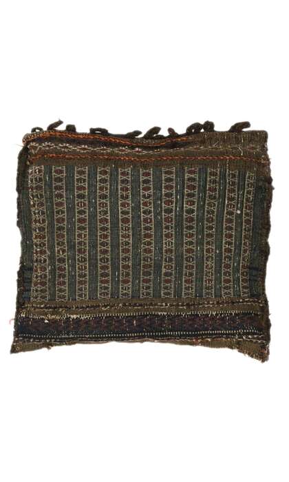 1 x 1 Antique Afghan Rug Pillow 74587