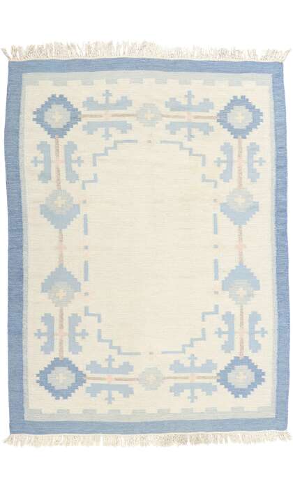 5 x 7 Gitt Grannsjo-Carlsson Vintage Swedish Rollakan Rug 78832