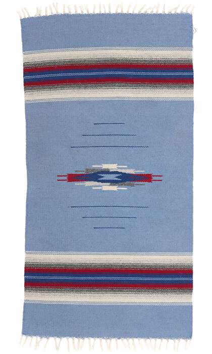 2 x 3 Vintage Blue New Mexico Chimayo Rug 78801