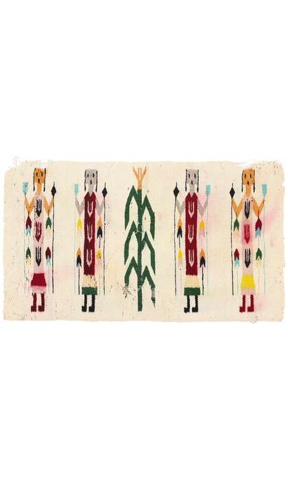 2 x 3 Vintage Yeibichai Navajo Rug Yei Weaving 78803