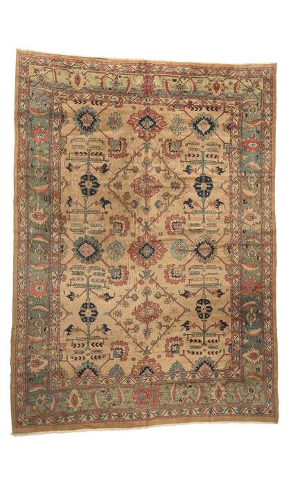13 x 18 Oversized Vintage Persian Mahal Rug 75828