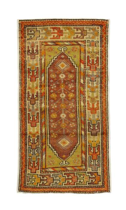 3 x 5 Vintage Turkish Oushak Rug 51777