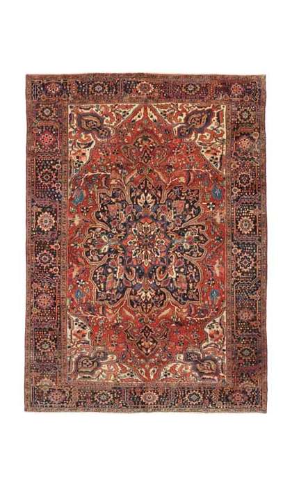 9 x 13 Vintage Heriz Rug 76777