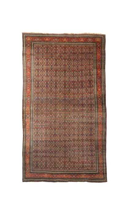 13 x 23 Antique Bijar Rug 76785