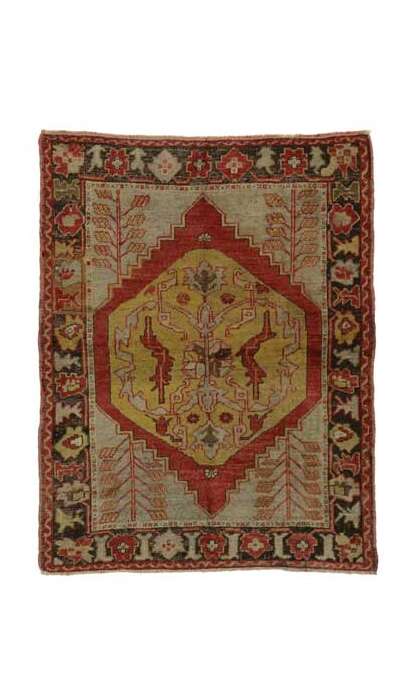 4 x 5 Vintage Oushak Rug 51657