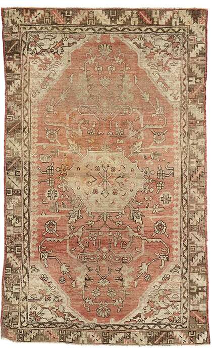 4 x 6 Vintage Oushak Rug 51691