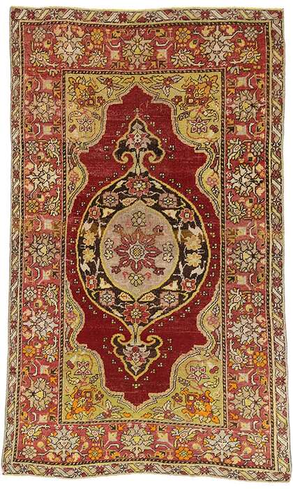 4 x 6 Vintage Oushak Rug 51723