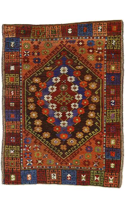 4 x 5 Vintage Oushak Rug 51733