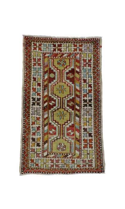 3 x 4 Vintage Oushak Rug 51747