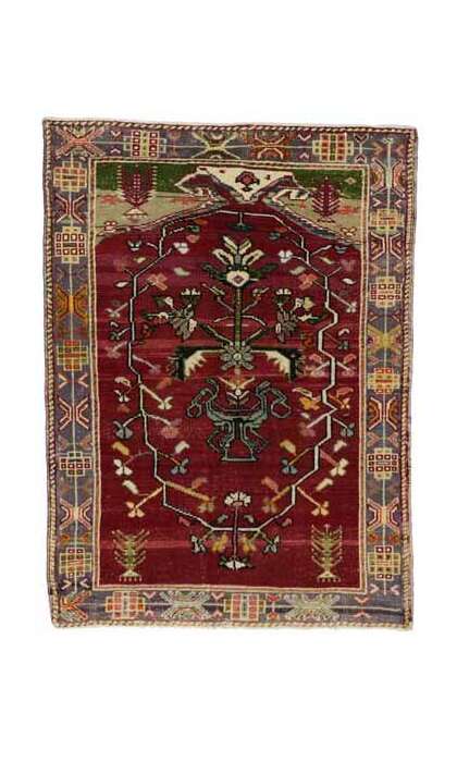 3 x 5 Vintage Oushak Rug 51751