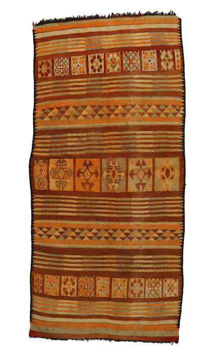 6 x 13 Vintage Moroccan Kilim Rug 20414