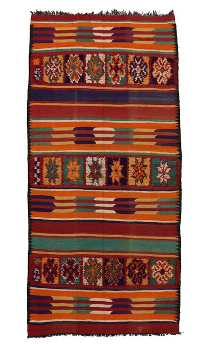 6 x 13 Vintage Moroccan Kilim Rug 20416
