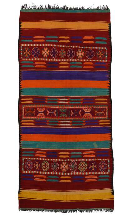 6 x 12 Vintage Moroccan Kilim Rug 20417