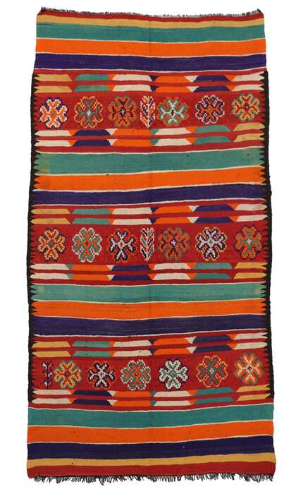 6 x 11 Vintage Moroccan Kilim Rug 20424
