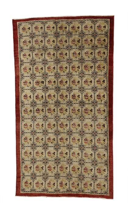 4 x 7 Vintage Oushak Rug 52082