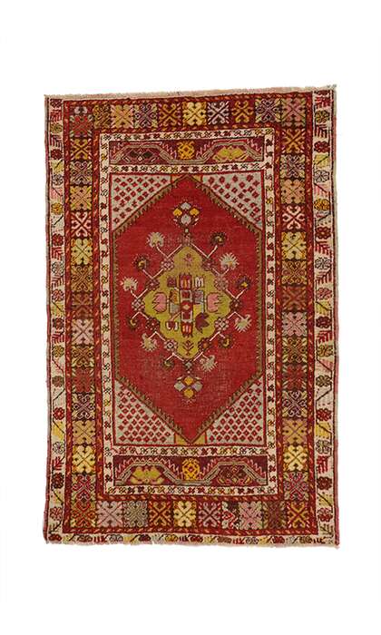 2 x 5 Vintage Oushak Rug 52091