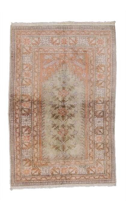 3 x 4 Vintage Oushak Rug 52094