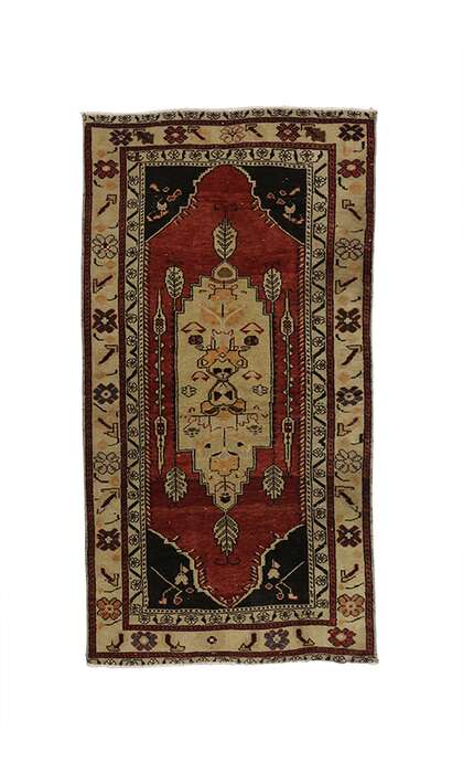 3 x 6 Vintage Oushak Rug 52111