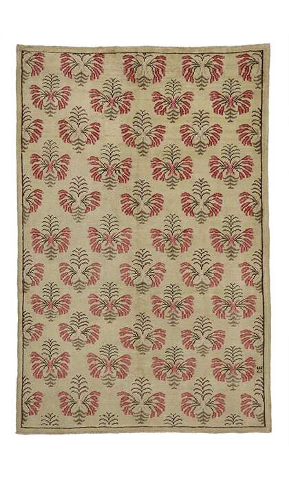 6 x 9 Vintage Oushak Rug 52149