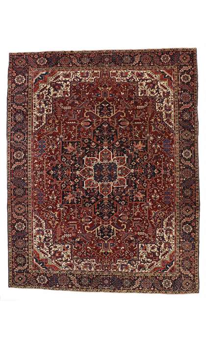 11 x 14 Antique Heriz Rug 52151