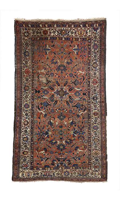 7 x 12 Antique Bijar Rug 76945