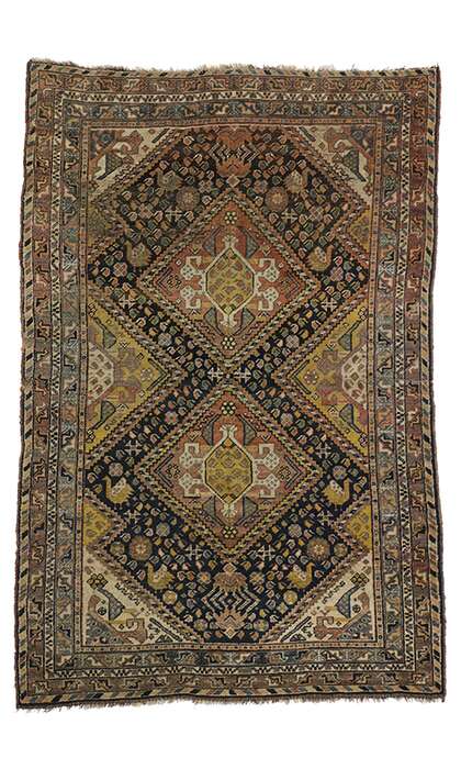 4 x 6 Antique Shiraz Rug 76952
