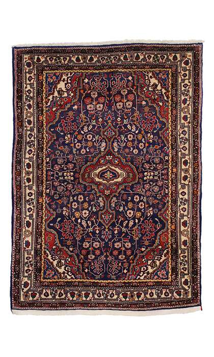 4 x 5 Vintage Sarouk Rug 76993