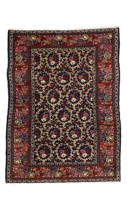 5 x 7 Antique Bijar Rug 77012