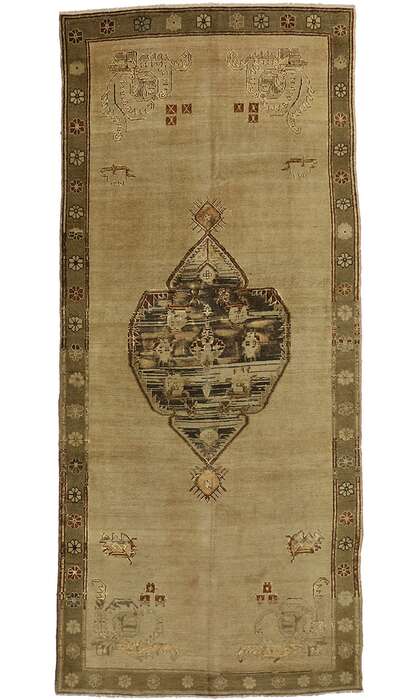 5 x 12 Vintage Oushak Rug 50031