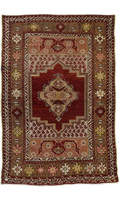 3 x 5 Vintage Oushak Rug 50077