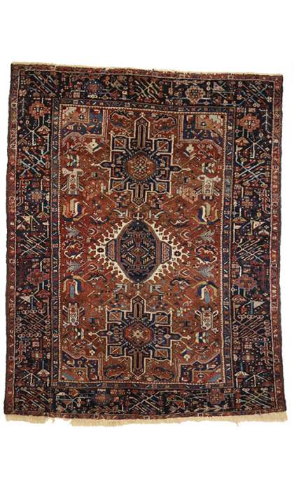 5 x 6 Antique Heriz Rug 77066