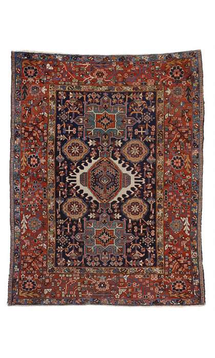 5 x 6 Antique Heriz Rug 77070