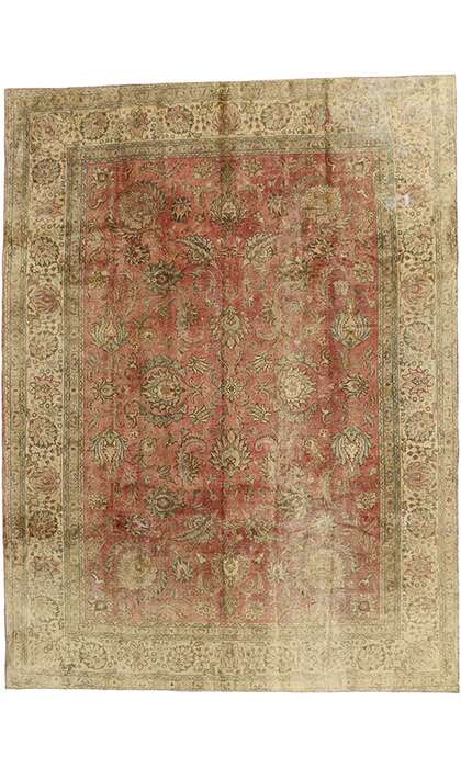 9 x 13 Antique Tabriz Rug 60779