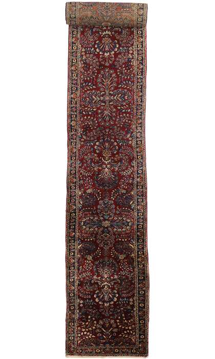 3 x 29 Antique Persian Kerman Rug 77169