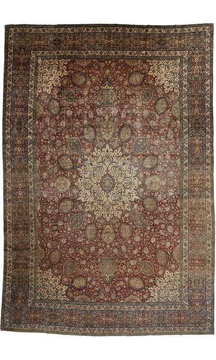 15 x 22 Antique Tabriz Rug 77178