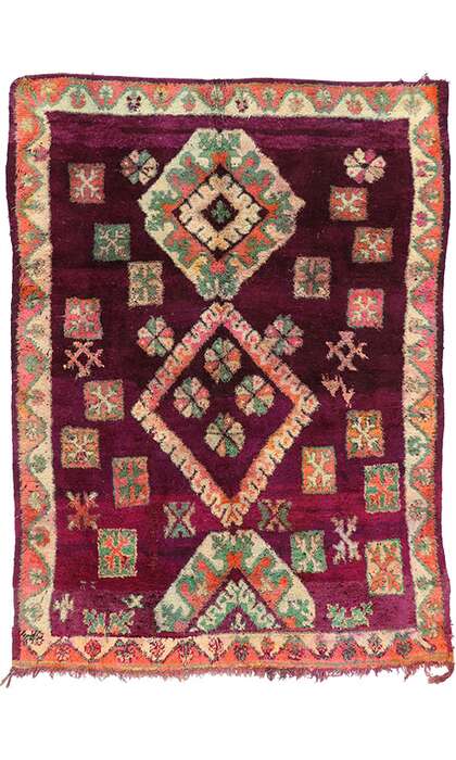 7 x 9 Vintage Moroccan Rug 20733