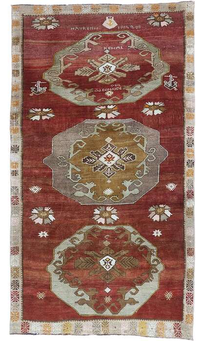 6 x 11 Vintage Oushak Rug 52316