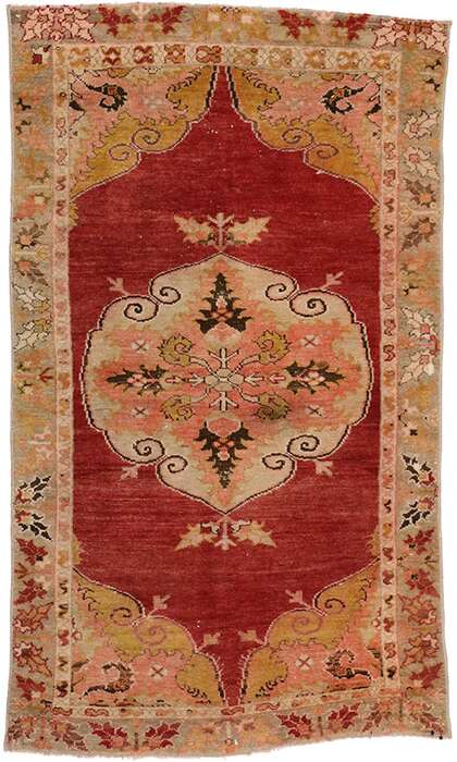 3 x 5 Vintage Oushak Rug 52317