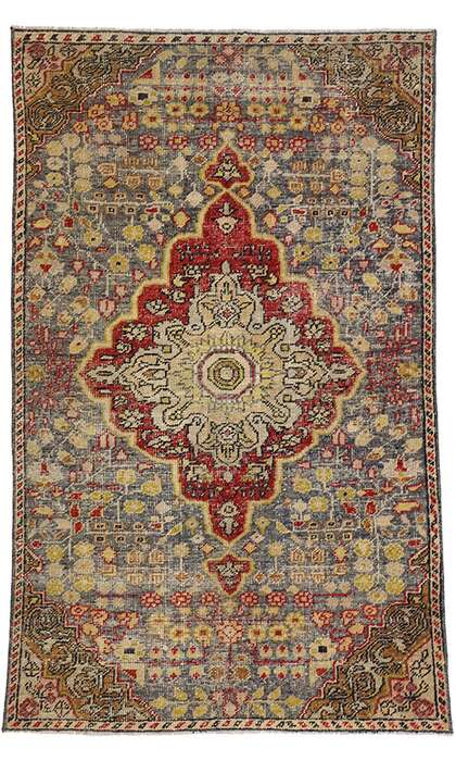 4 x 6 Vintage Oushak Rug 52324