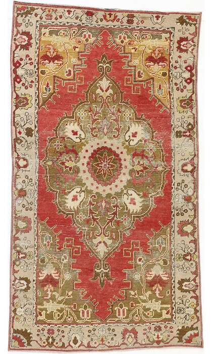 3 x 6 Vintage Oushak Rug 52326