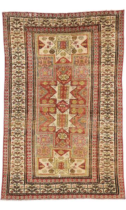 4 x 6 Vintage Oushak Rug 52337