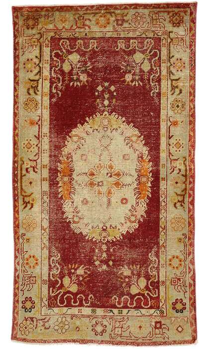 3 x 6 Vintage Oushak Rug 52343