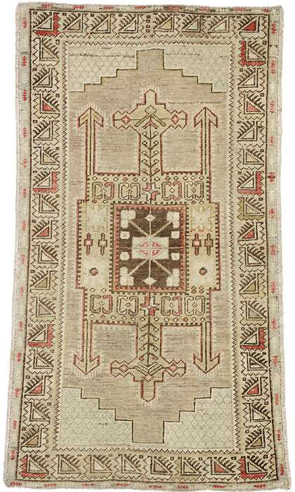 3 x 6 Vintage Oushak Rug 52421