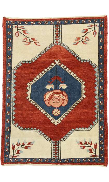 3 x 4 Vintage Oushak Rug 52422